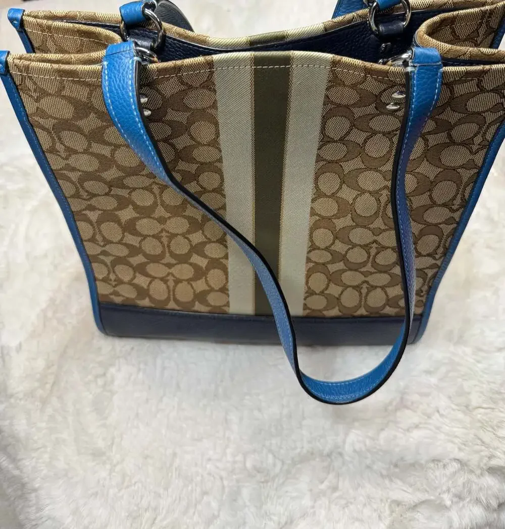 Coach Dempsey Tote 40 in Signature Jacquard with Stripe and Coach Patch